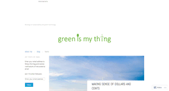 Desktop Screenshot of greenismything.com