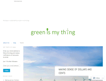 Tablet Screenshot of greenismything.com